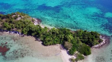 Yılan Adası, El Nido görünümünü hava yetişemeyiz. Palawan Adası, Filipinler