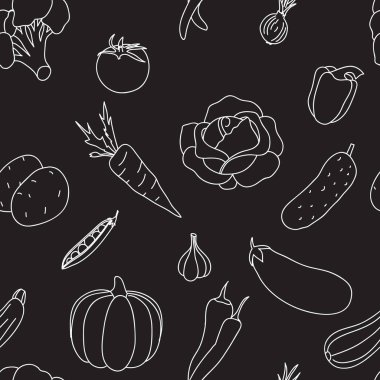 Sebze arka plan. Seamless modeli.