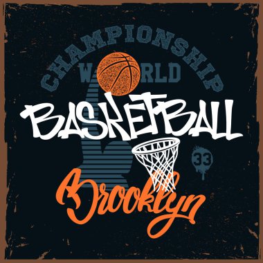 Basketbol t-shirt baskı tasarımı için apprel