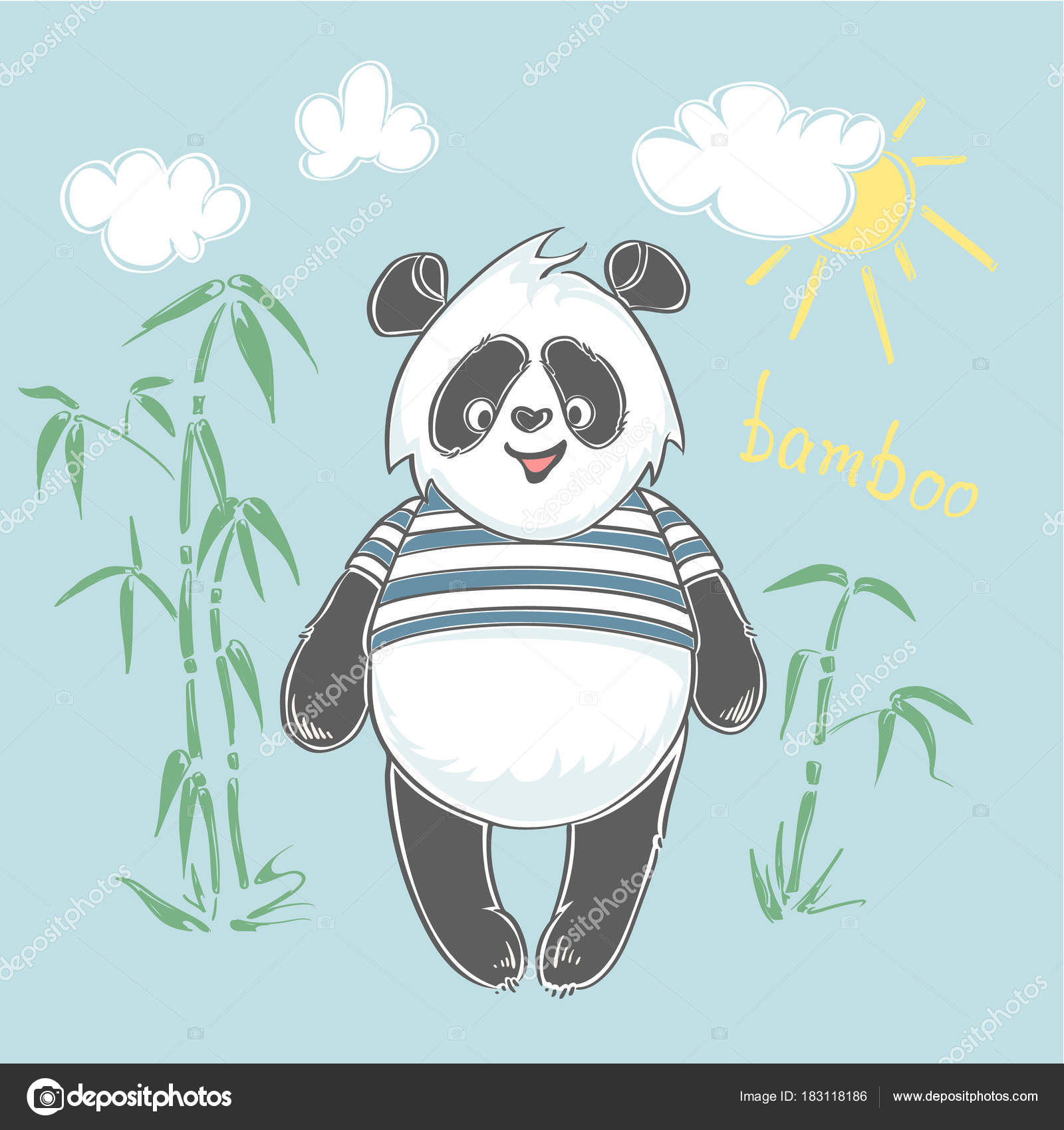 Panda Bear Vector Illustration Vecteur De Lanimal