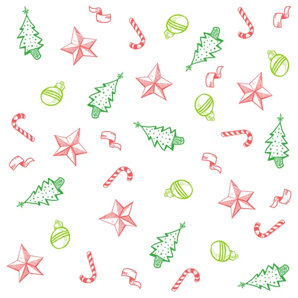 Sorunsuz Noel desen Doodle 