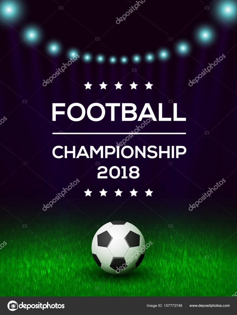 Football championship poster, flyer, banner template Stock Vector Regarding Football Tournament Flyer Template