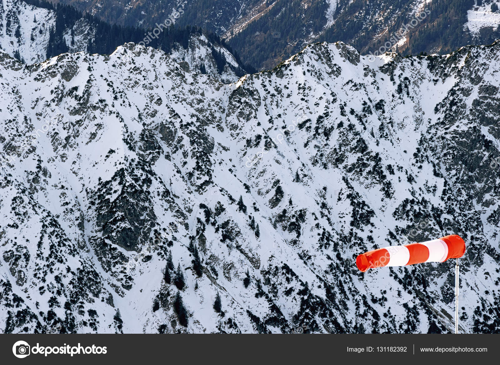 Windsock In Snowy Rocky Mountains Stock Photo Image By C Roman Mikhailov Windsock In Snowy Rocky Mountains Stock Photo Image By C Roman Mikhailov
