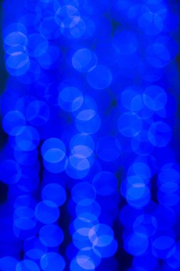 Soyut Mavi arka plan bulanık. Aydınlatma veya bulanık ışıklar ışıklar. Bokeh ve defocusing