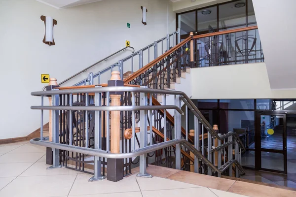 Stair lift for the disabled. Stairs of public building. — Stock Photo, Image