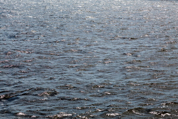 Водная поверхность реки, моря, озера или океана. Текстурированный фон
