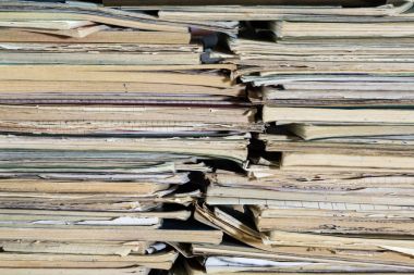 Eski okul Notebook yığını. Çok renkli kapak