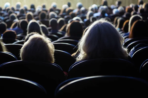 Люди Аудиторії Під Час Виступу Театральна Постановка — стокове фото