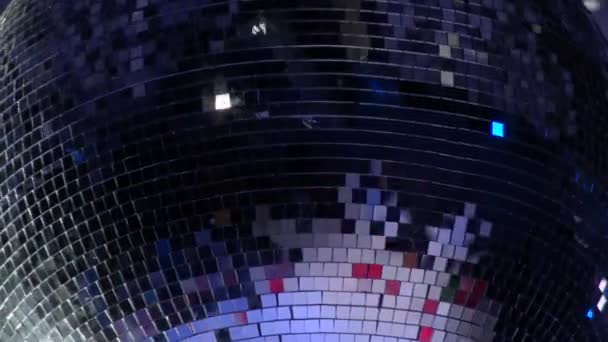 Mirrored Disco Ball Theater Lighting Equipment — Stock Video