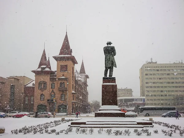 萨拉托夫州音乐学校于1912年开业 俄罗斯 尼古拉瓦洛夫基夫斯基的纪念碑 — 图库照片