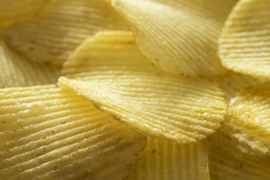 Güzel güneş oluklu cips. Arka plan.