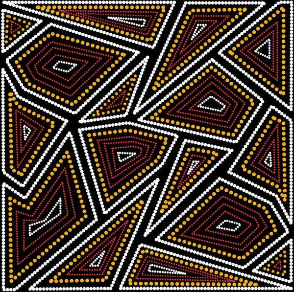 Fondo de vector de arte aborigen . — Vector de stock