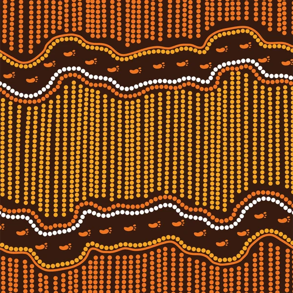 Fondo de vector de arte aborigen . — Vector de stock