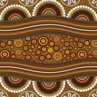 Yerli sanat vektör arka plan.