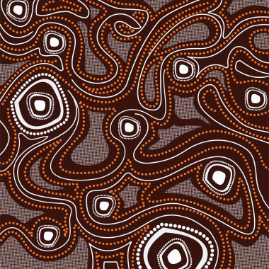 Yerli sanat vektör arka plan.