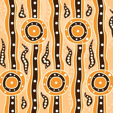 Yerli sanat vektör arka plan. 