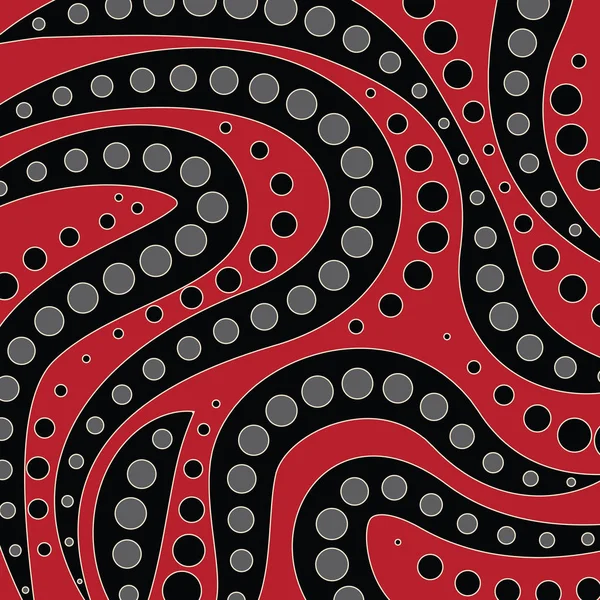 Pintura Vectorial Arte Aborigen Ilustración Basada Estilo Aborigen Fondo Punto — Vector de stock