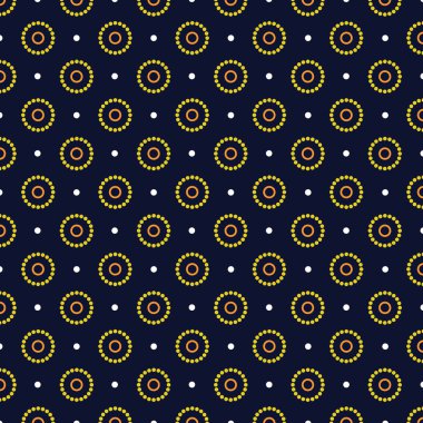 Aborijin nokta sanat Dikişsiz desen arka plan - vektör çizim 