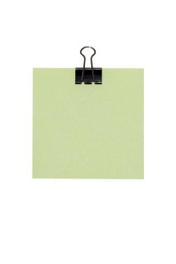 Beyaz arka plan üzerinde izole notu sopa