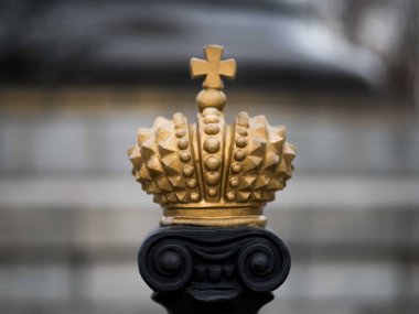 Charlemagne Kutsal Roma Cermen İmparatorluğu tarzı antik altın kaplama. 