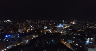 Novosibirsk şehir gece hava atış