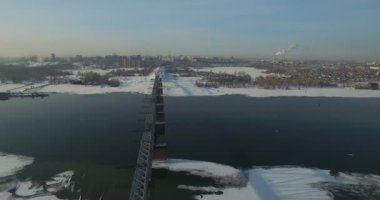 Novosibirsk Ob Nehri Köprüsü