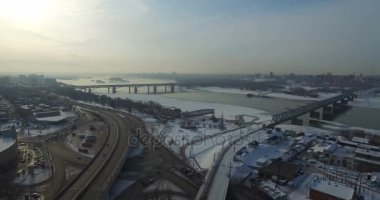 Novosibirsk Ob Nehri Köprüsü
