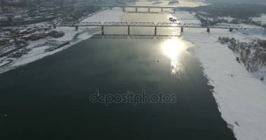 Novosibirsk Ob Nehri Köprüsü