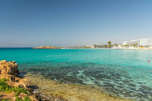 Одним Найбільш Топлярних Пляжів Острові Кіпр Пляж — стокове фото