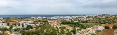 View of the city of Protaras from the top of the mountain, on which the Church of the Prophet Elijah is located.