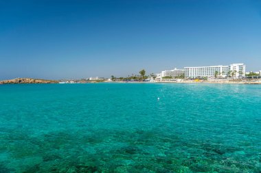 One of the most popular beaches in Cyprus is Nissi Beach, as well as its surroundings.