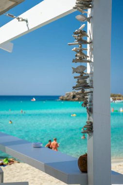 Scenic view from a cafe on the coast of Cyprus.