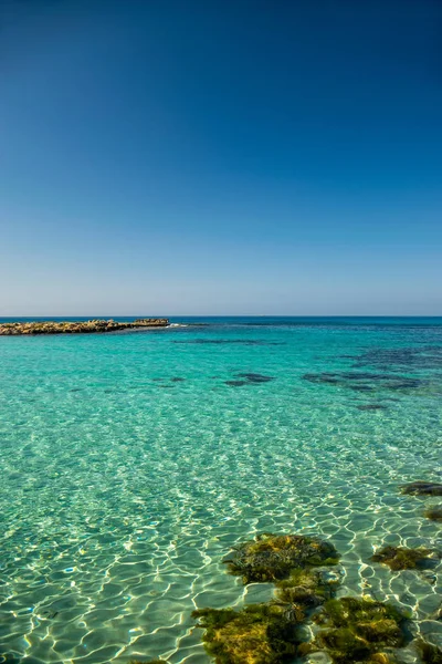 Una Las Playas Más Áridas Isla Chipre Nissi Beach — Foto de Stock