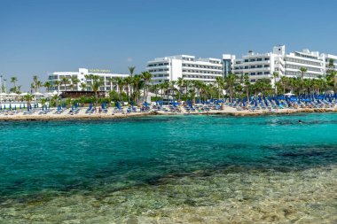 One of the most popular beaches in Cyprus is Nissi Beach, as well as its surroundings.