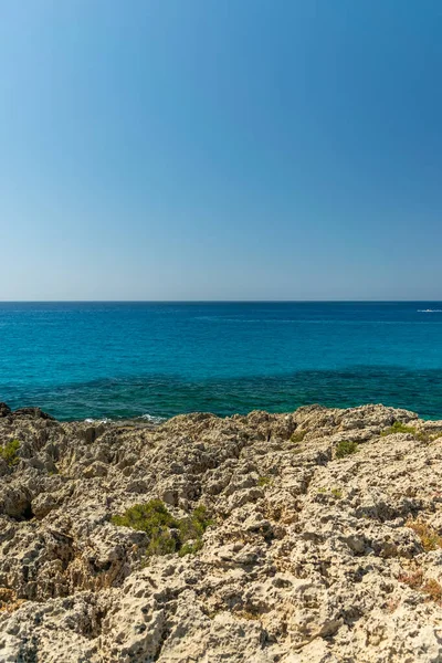 Una Las Playas Más Áridas Isla Chipre Nissi Beach — Foto de Stock