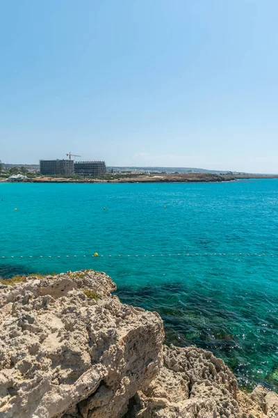 One Most Popular Beaches Cyprus Nissi Beach Well Its Surroundings — Stok fotoğraf