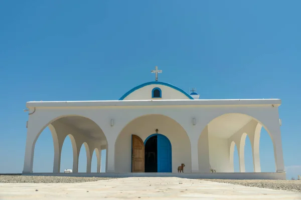 Seashore Chapel Cave Ayia Thekla — Stock Photo, Image