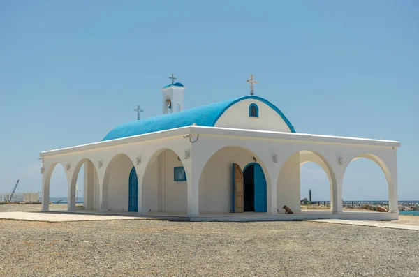 Seashore Chapel Cave Ayia Thekla — Stock Photo, Image