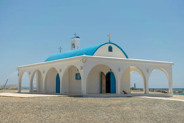 Seashore Chapel Cave Ayia Thekla — Stock Photo, Image