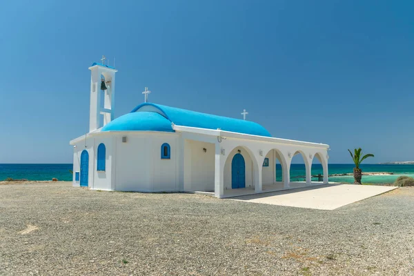 Seashore Chapel Cave Ayia Thekla — Stock Photo, Image