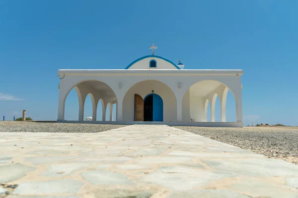 Seashore Chapel Cave Ayia Thekla — Stock Photo, Image