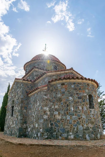 Vue Panoramique Monastère Stavrovuni Dans Les Montagnes — Photo