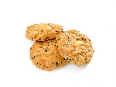 Kaşu somun ve siyah susam tohumu kurabiye