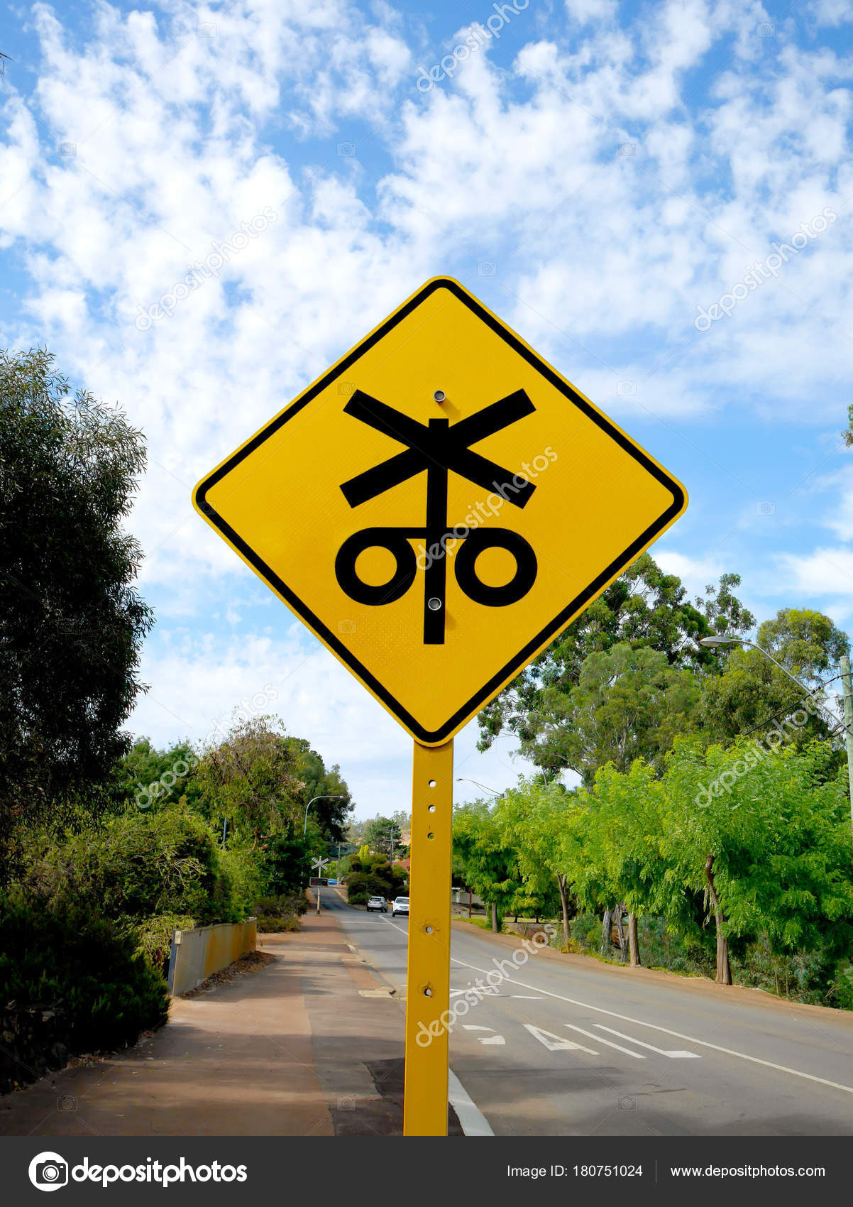 Railway Crossing Sign Stock Photo Image By C P Saranya