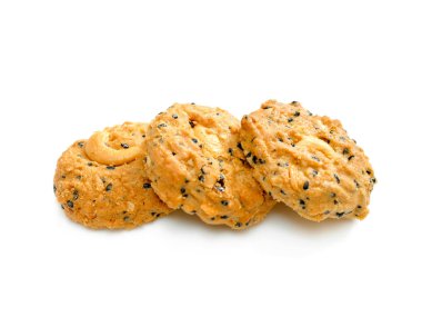 Kaşu somun ve siyah susam tohumu kurabiye 