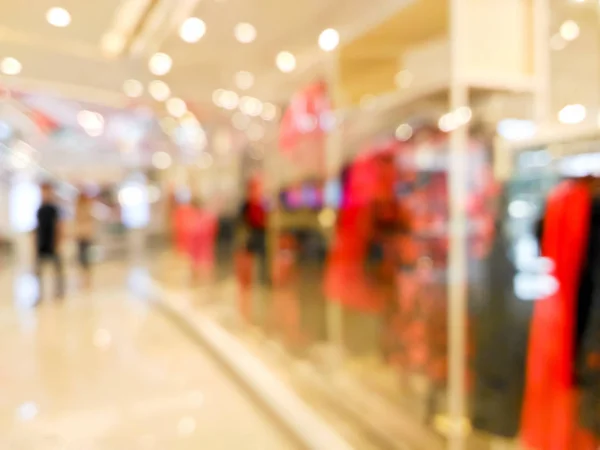 Blurred clothing storefront window display — Stock Photo, Image