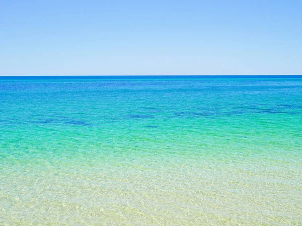 Crystal clear blue ocean water