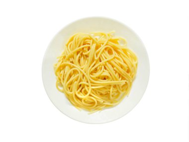Pişmiş spagetti makarna 