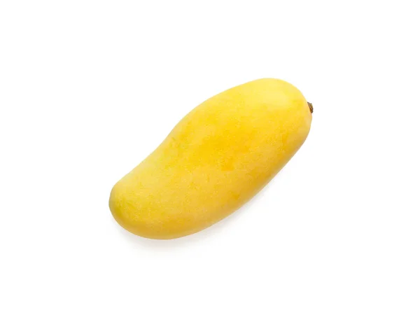 Olgun mango beyaz arkaplanda izole — Stok fotoğraf