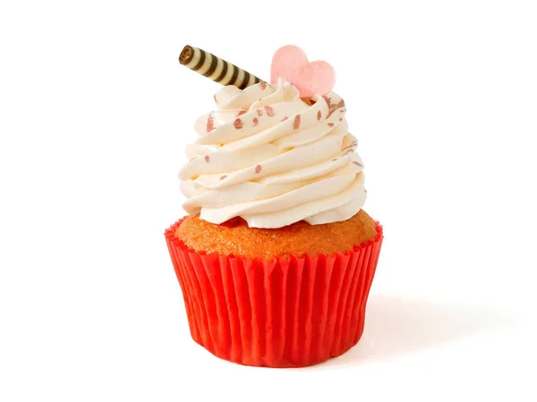Cupcake con glaseado de crema de mantequilla — Foto de Stock